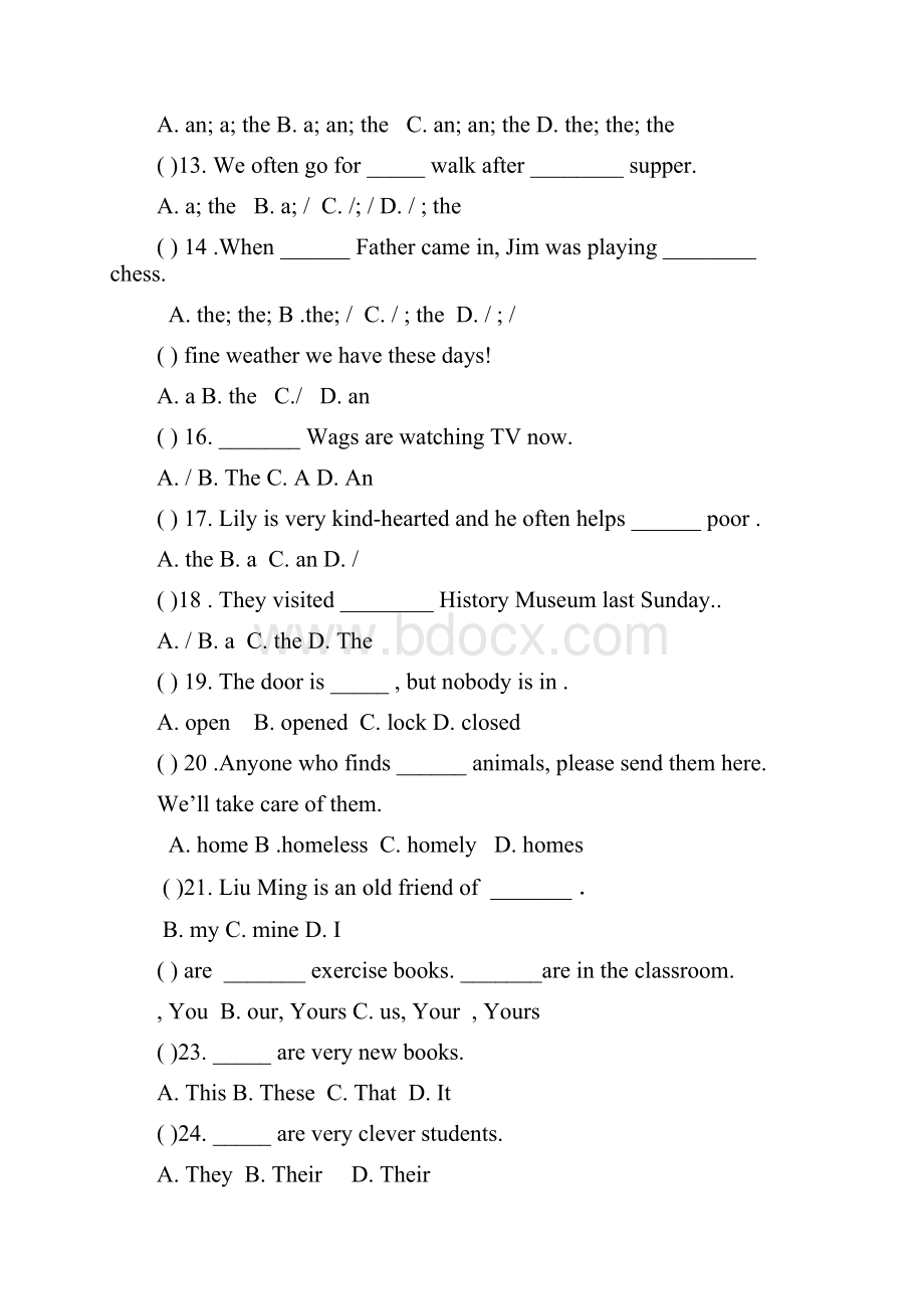 英语基础模块46单元测试题.docx_第2页