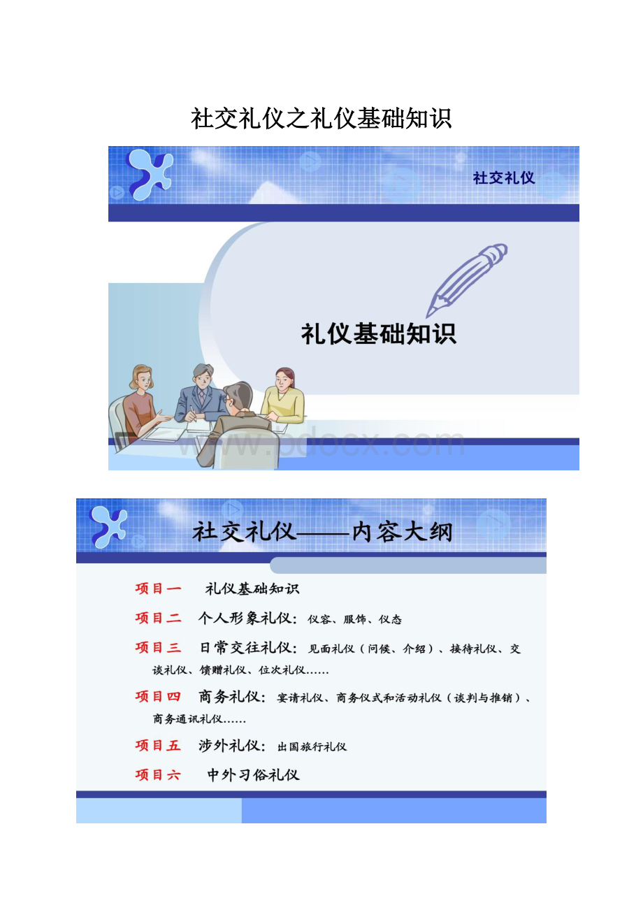 社交礼仪之礼仪基础知识.docx_第1页