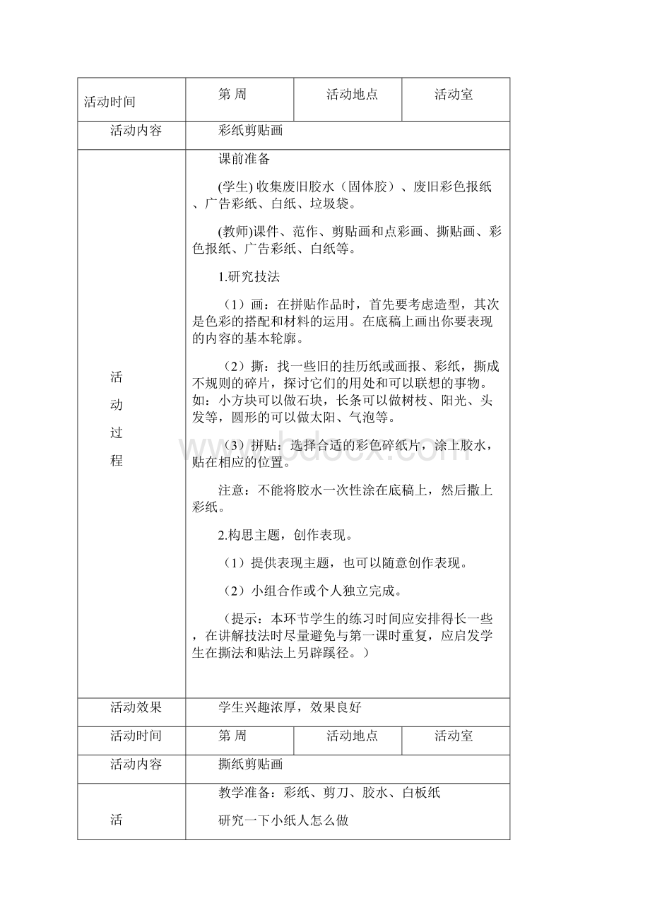 手工小组活动记录2分析.docx_第2页