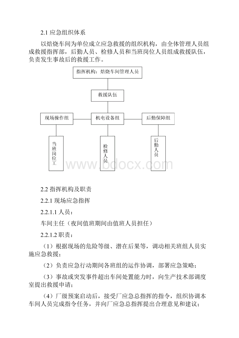 企业车间烟气净化系统着火事故现场处置方案.docx_第2页