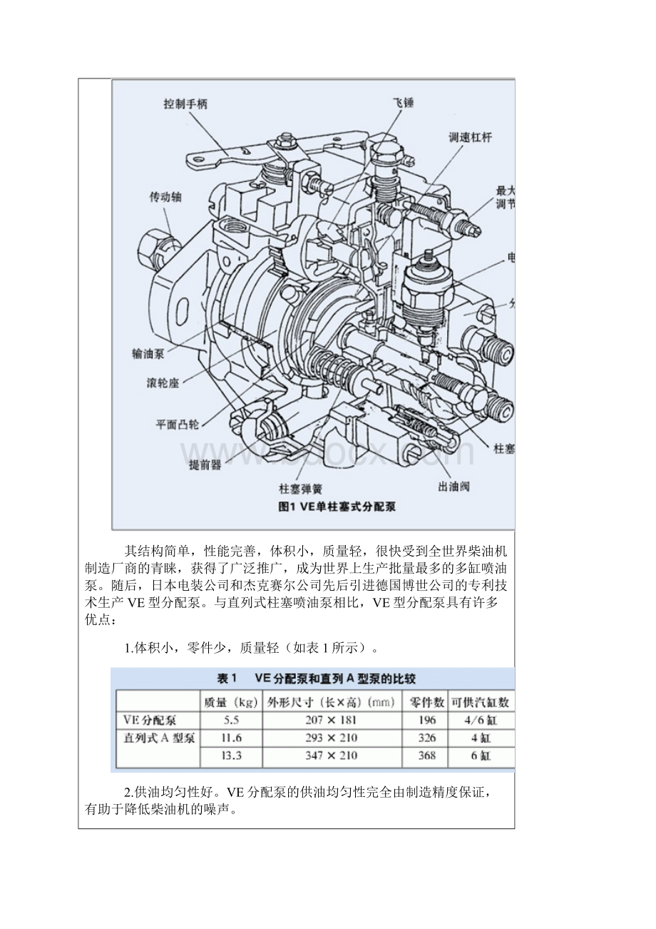 汽车柴油机分配式喷油泵结构和工作原理.docx_第2页