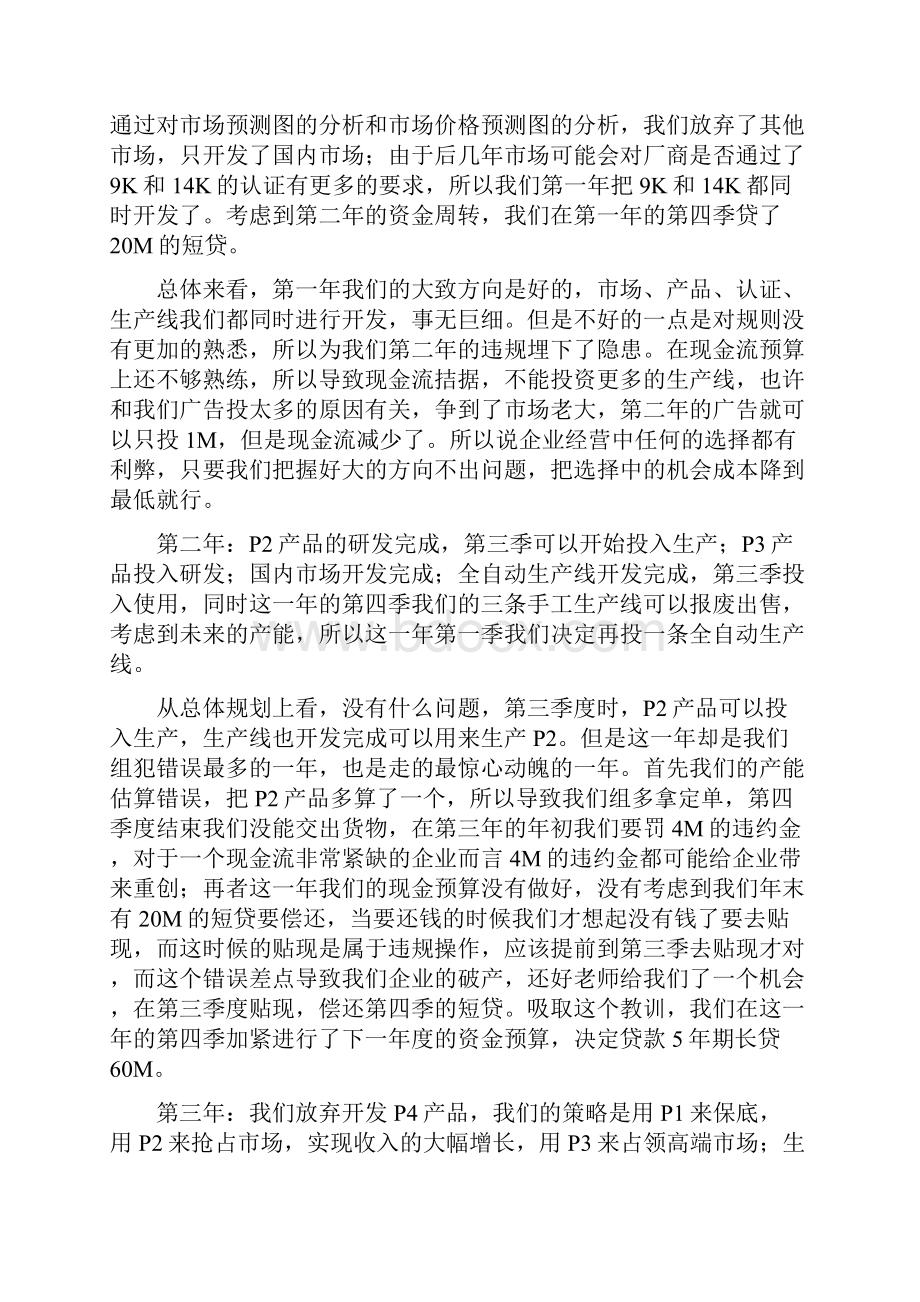 最新ERP沙盘模拟小组总结.docx_第2页