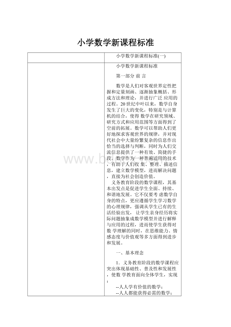 小学数学新课程标准.docx_第1页