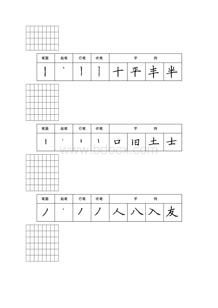 最新钢笔楷书笔画打印练习字帖.docx_第2页