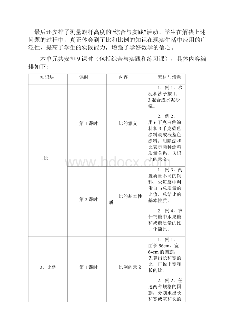 六年级上册第2单元《比和比例》比和比例教材内容说明.docx_第3页