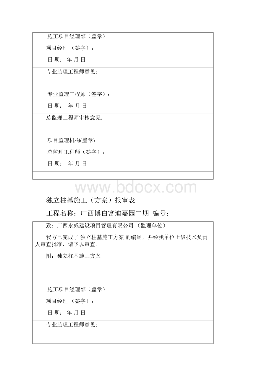 施工方案报审表新版.docx_第3页