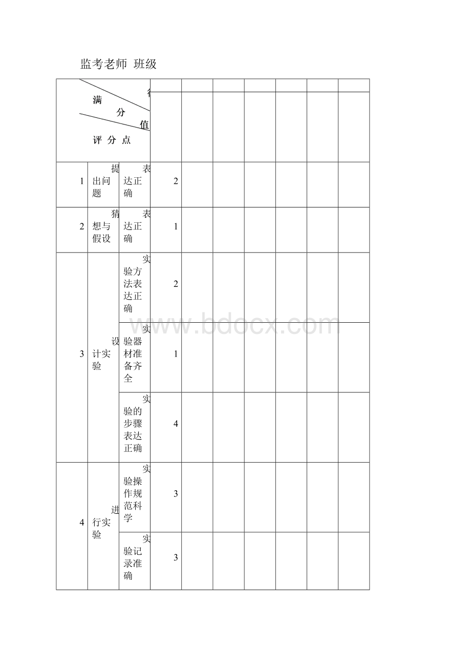 初中物理试验记录表.docx_第3页