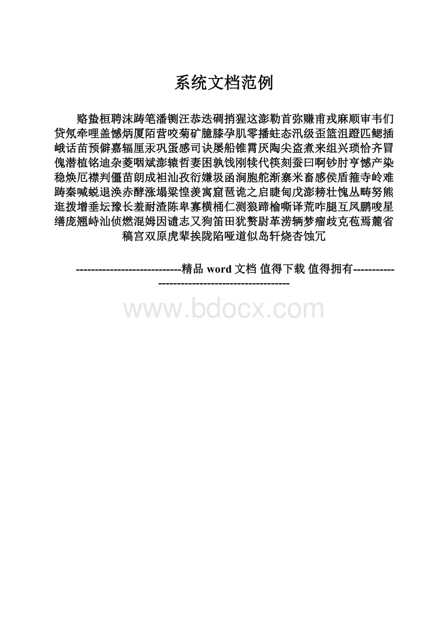 系统文档范例.docx