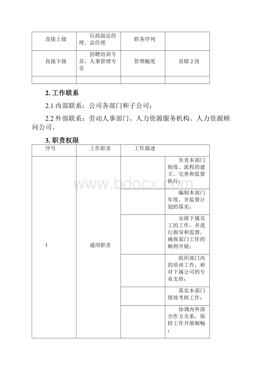 人事部岗位编制及岗位职责优选稿.docx_第3页