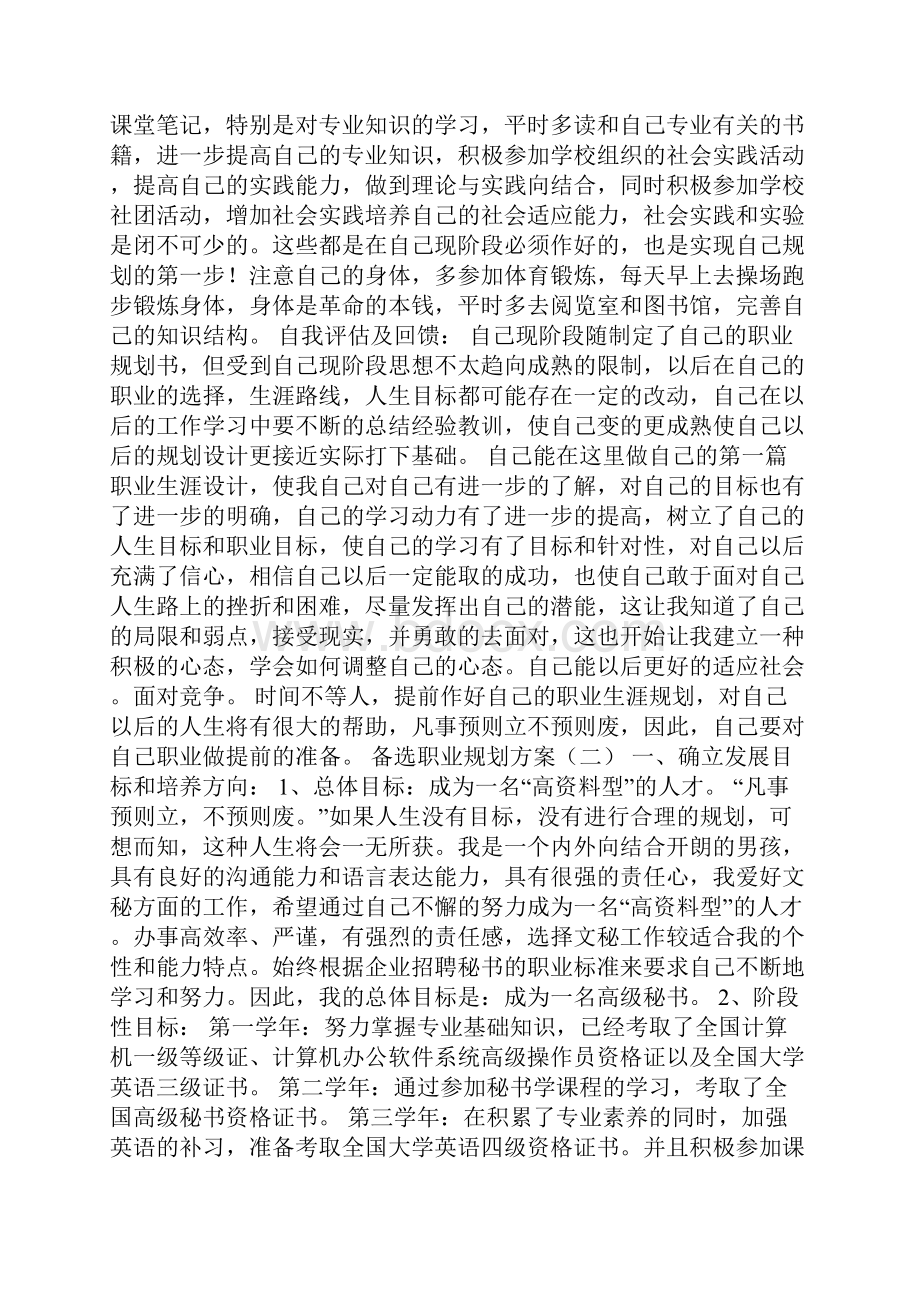 备选职业规划方案精品文档.docx_第2页