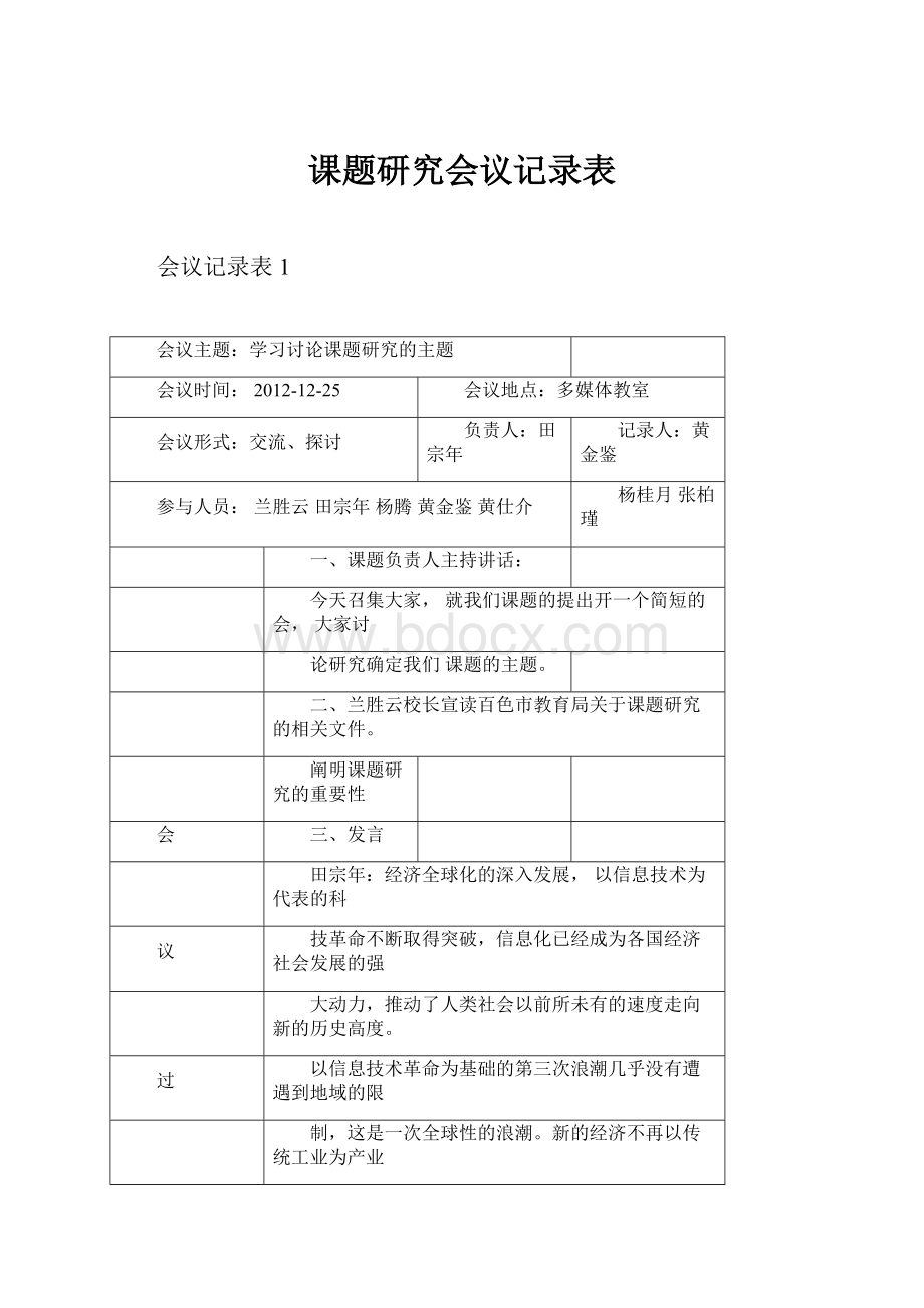 课题研究会议记录表.docx_第1页