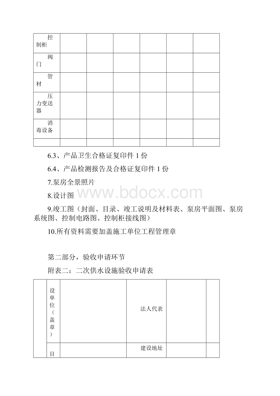 二次供水设施验收单完整资料doc.docx_第2页