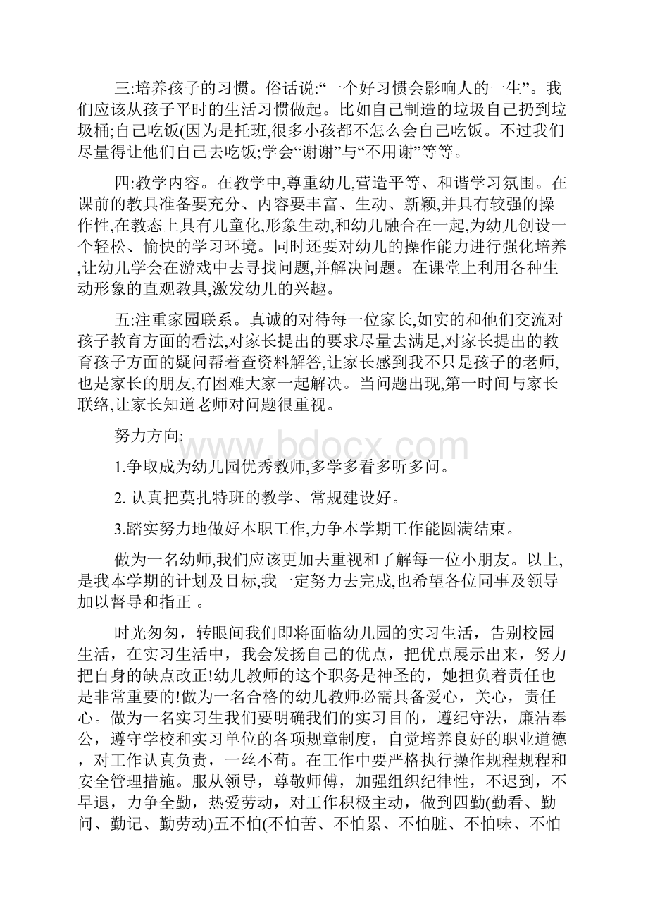 幼儿园实习生个人实习计划.docx_第2页