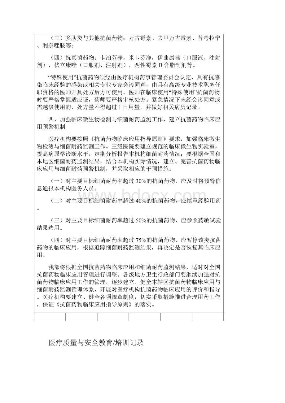 医疗质量与安全教育记录.docx_第3页