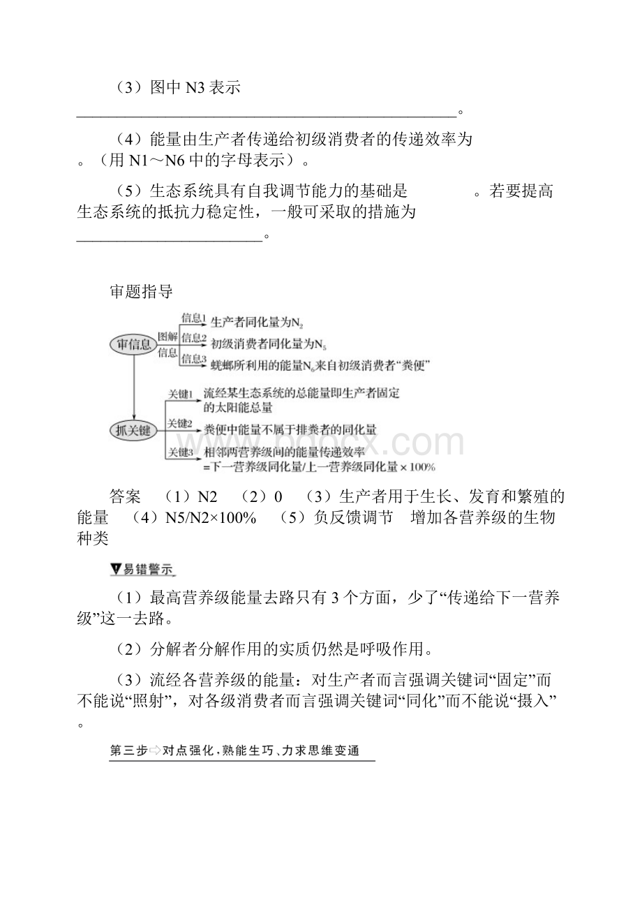 补上一课6含亮剑高考21 能量流动模型解读及相关计算doc.docx_第3页