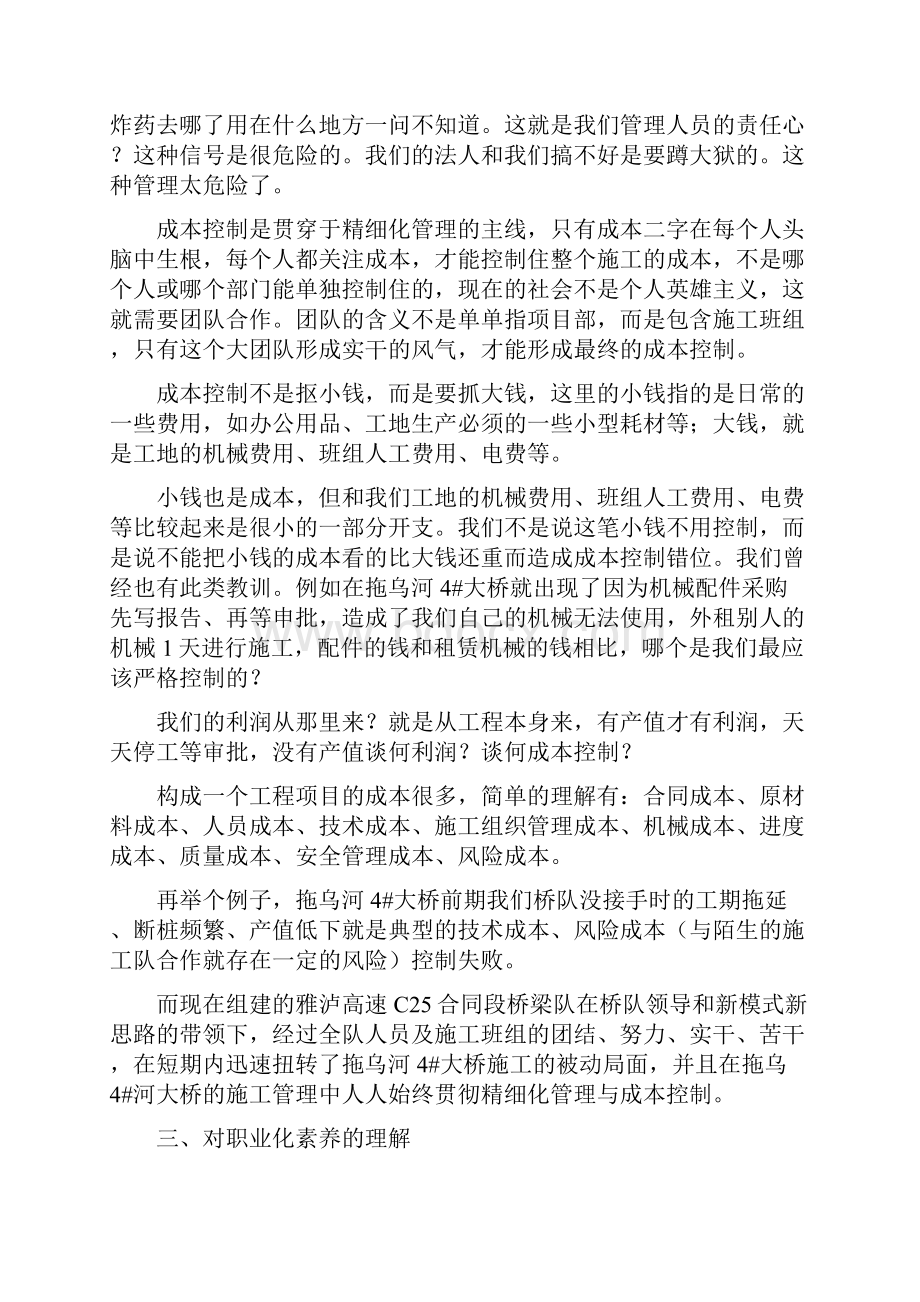 关于对桥梁成本控制及精细化管理的一些探讨.docx_第3页