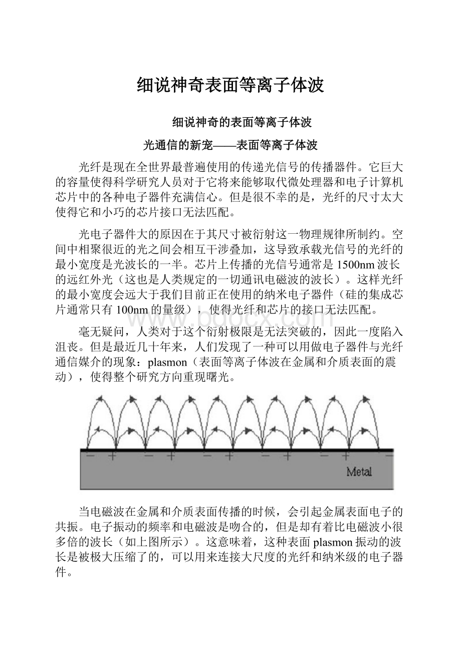 细说神奇表面等离子体波.docx