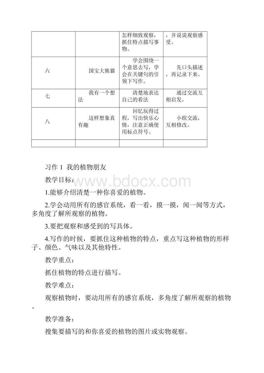 最新部编版小学三年级作文教学计划及教案.docx_第3页