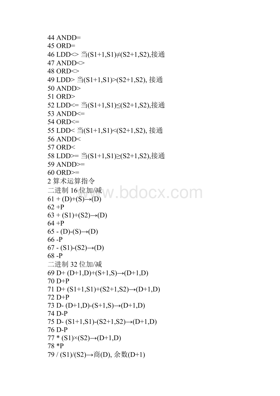 三菱PLC的指令代码和内部特殊寄存器之欧阳学文创编.docx_第3页