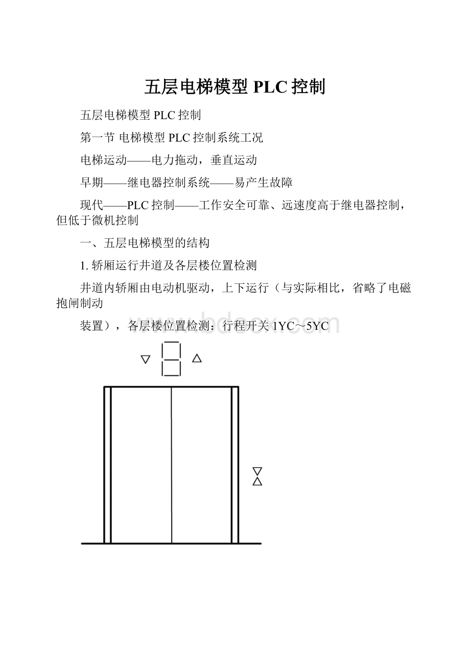 五层电梯模型PLC控制.docx_第1页
