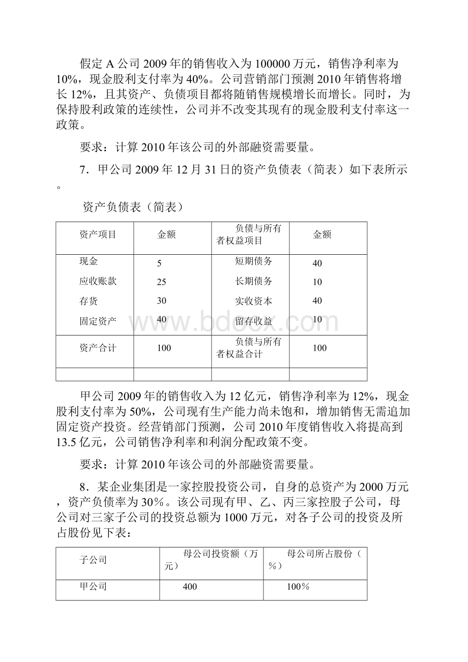 《企业集团财务管理》综合练习题参考答案10秋1.docx_第3页