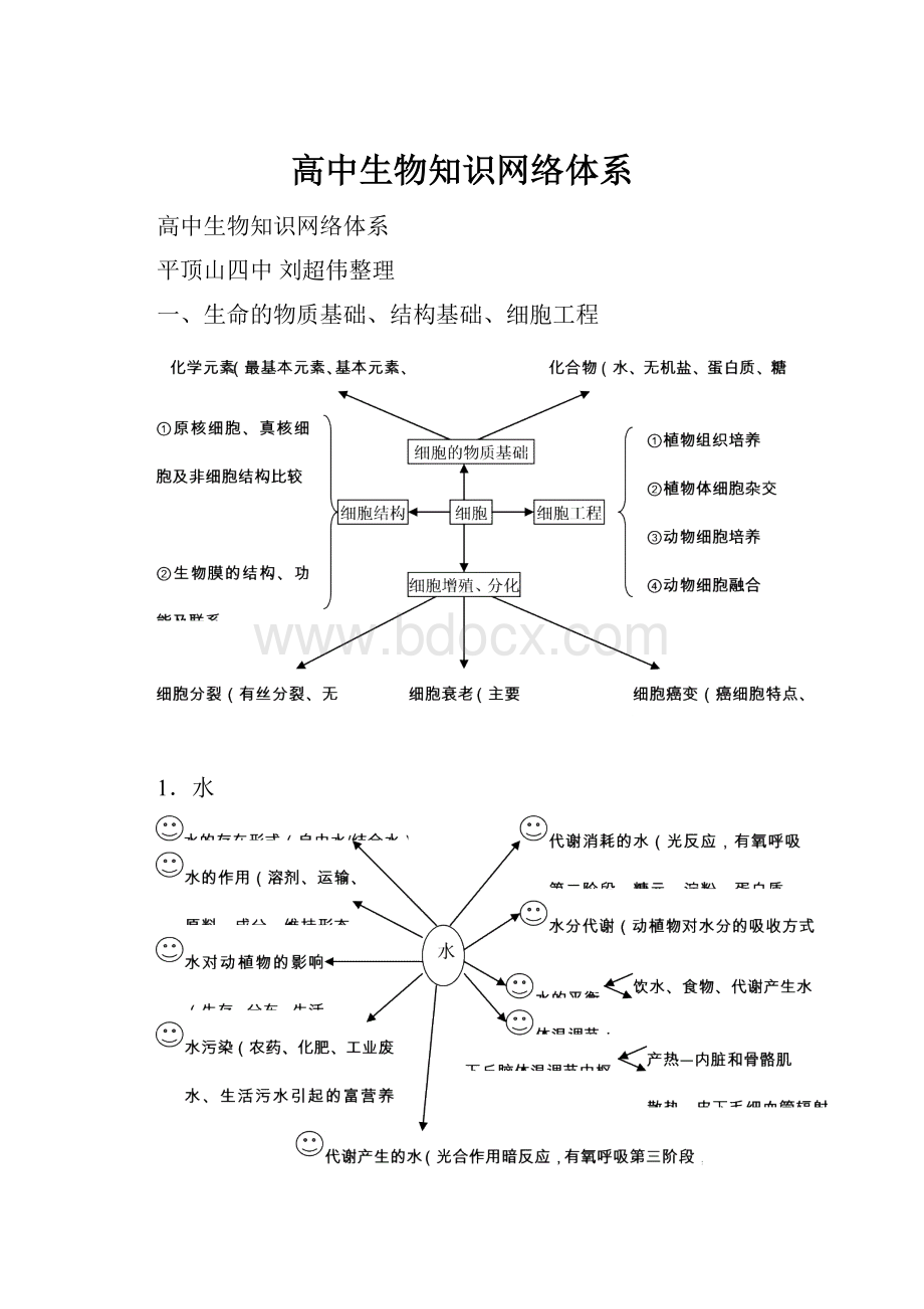 高中生物知识网络体系.docx_第1页