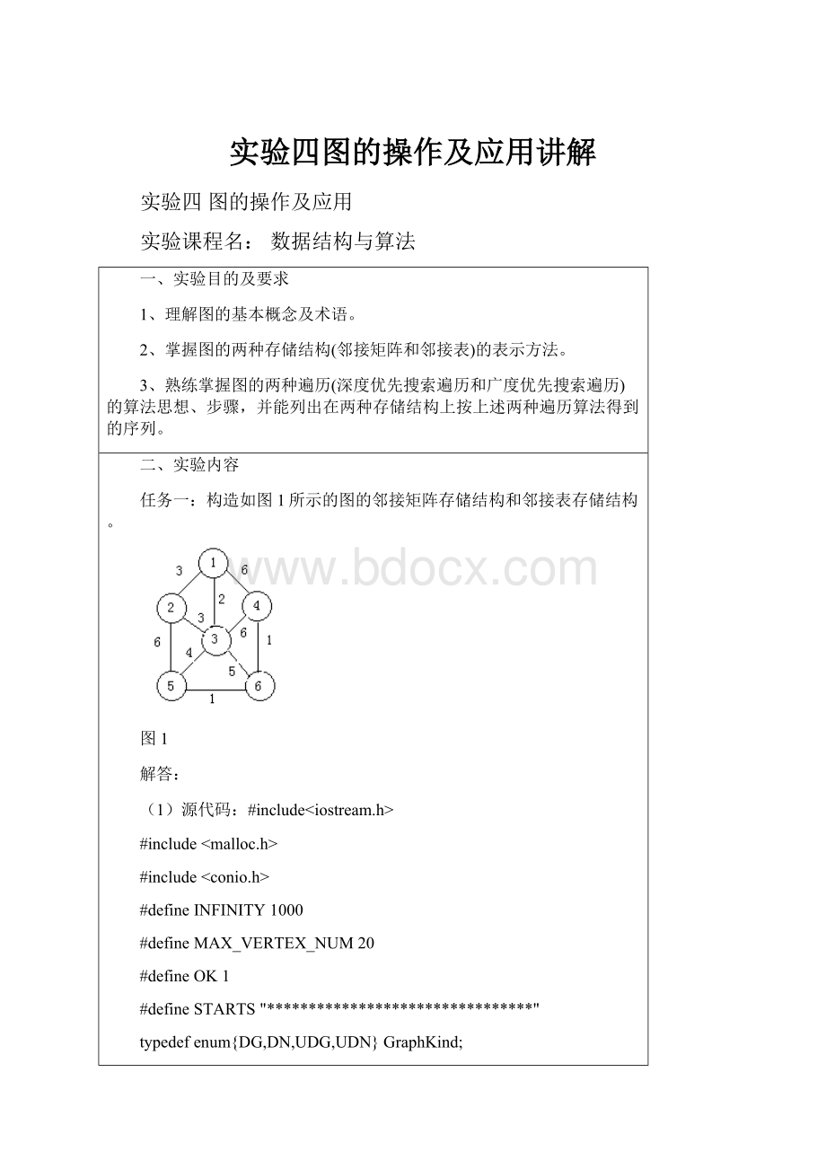 实验四图的操作及应用讲解.docx