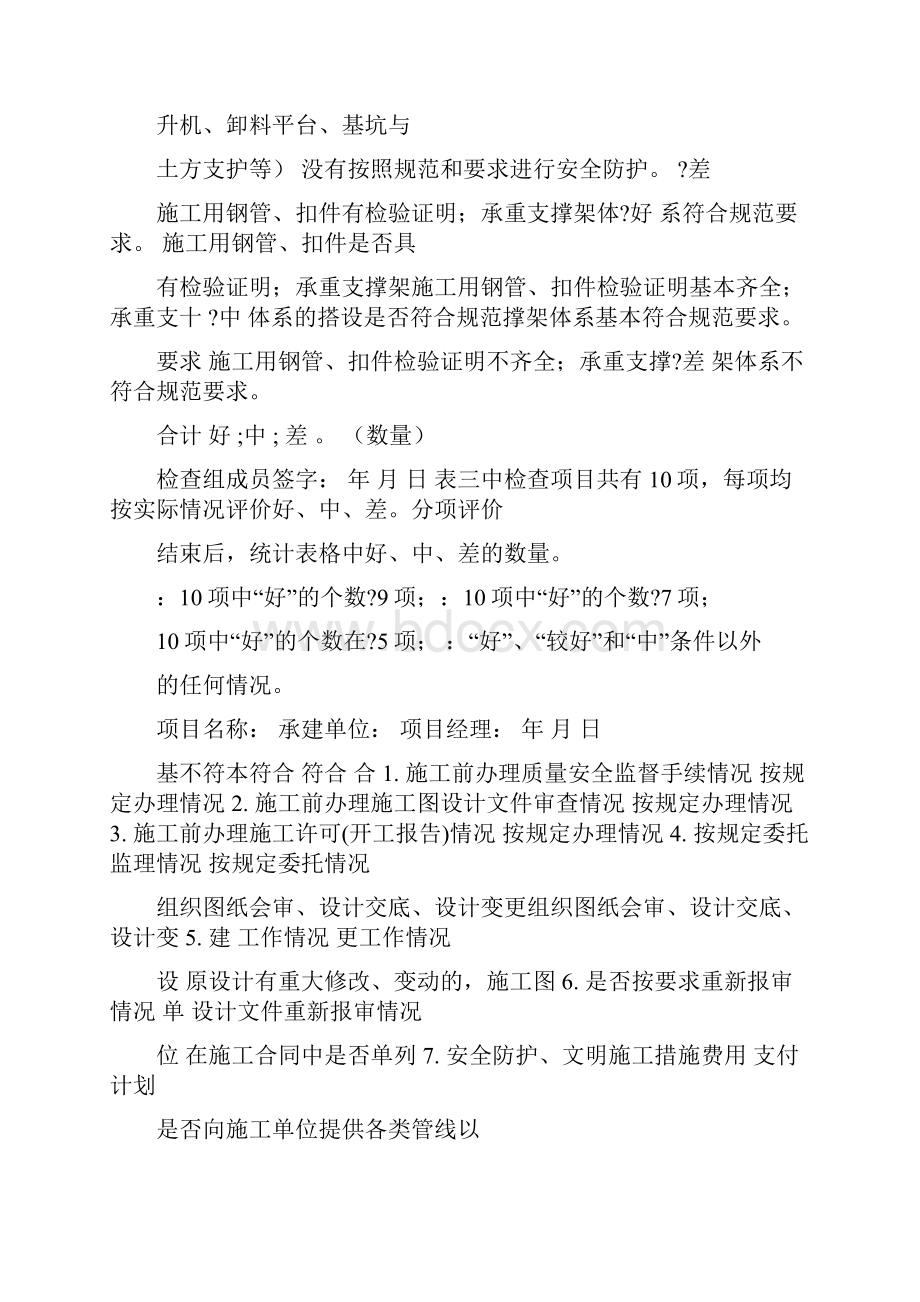 建筑安全生产隐患排查治理工作检查表.docx_第3页