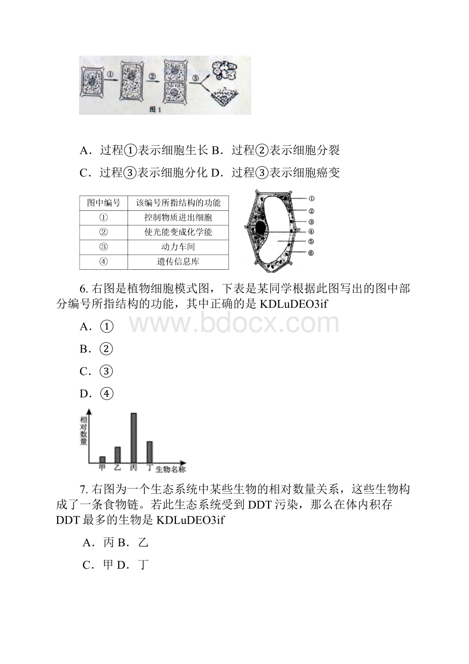 汕头市初中学业统一考试生物会考样卷.docx_第2页