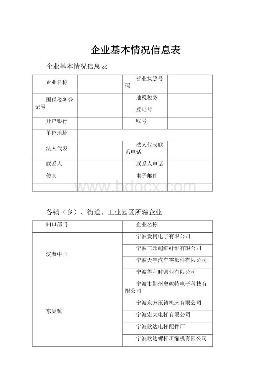 企业基本情况信息表.docx_第1页