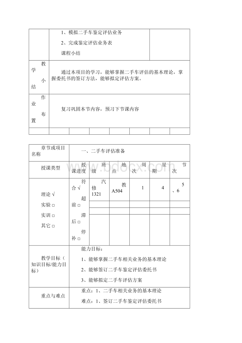 二手车鉴定与评估教案.docx_第3页