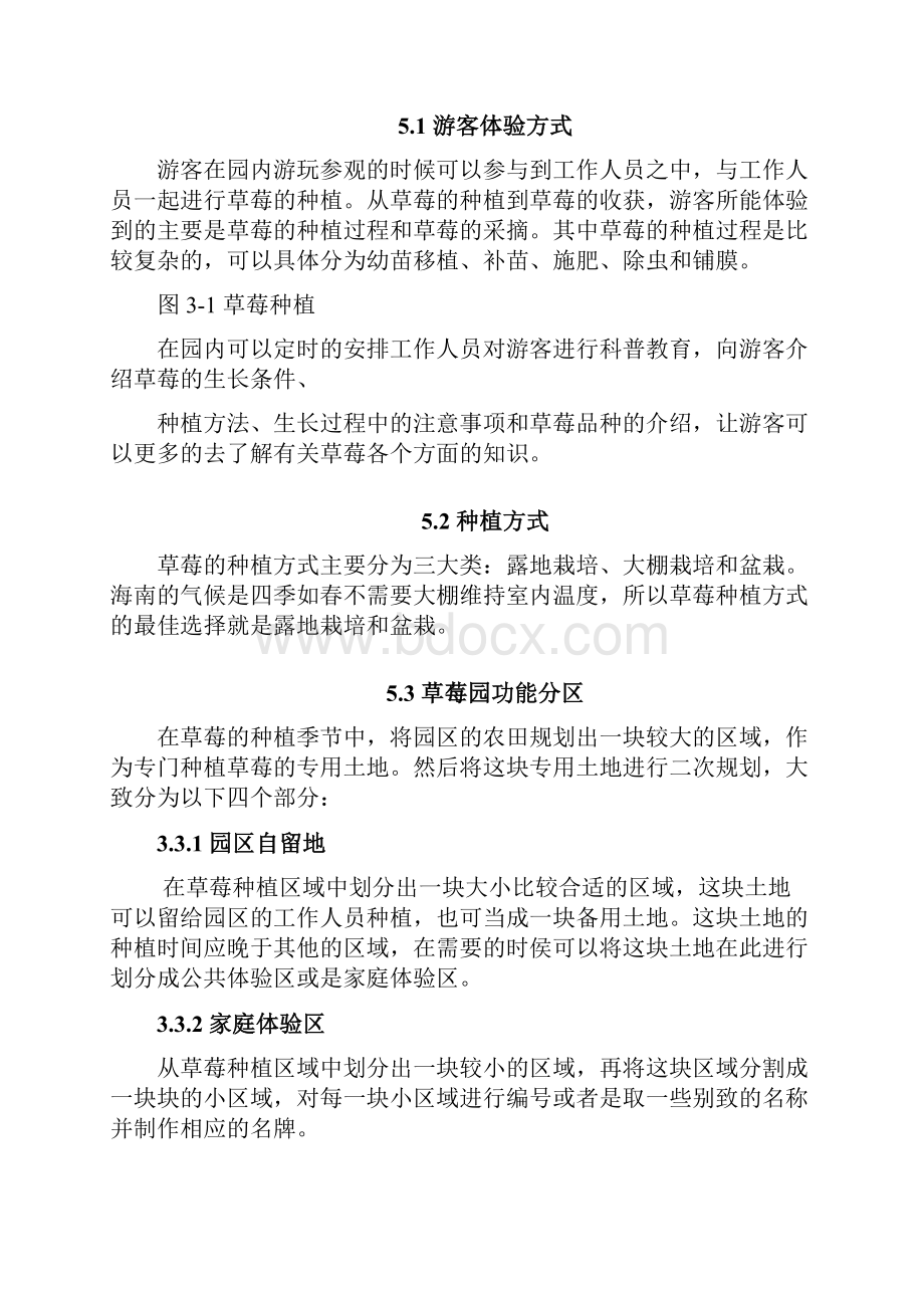 龙泉乡园草莓采摘项目设计方案毕业设计.docx_第3页