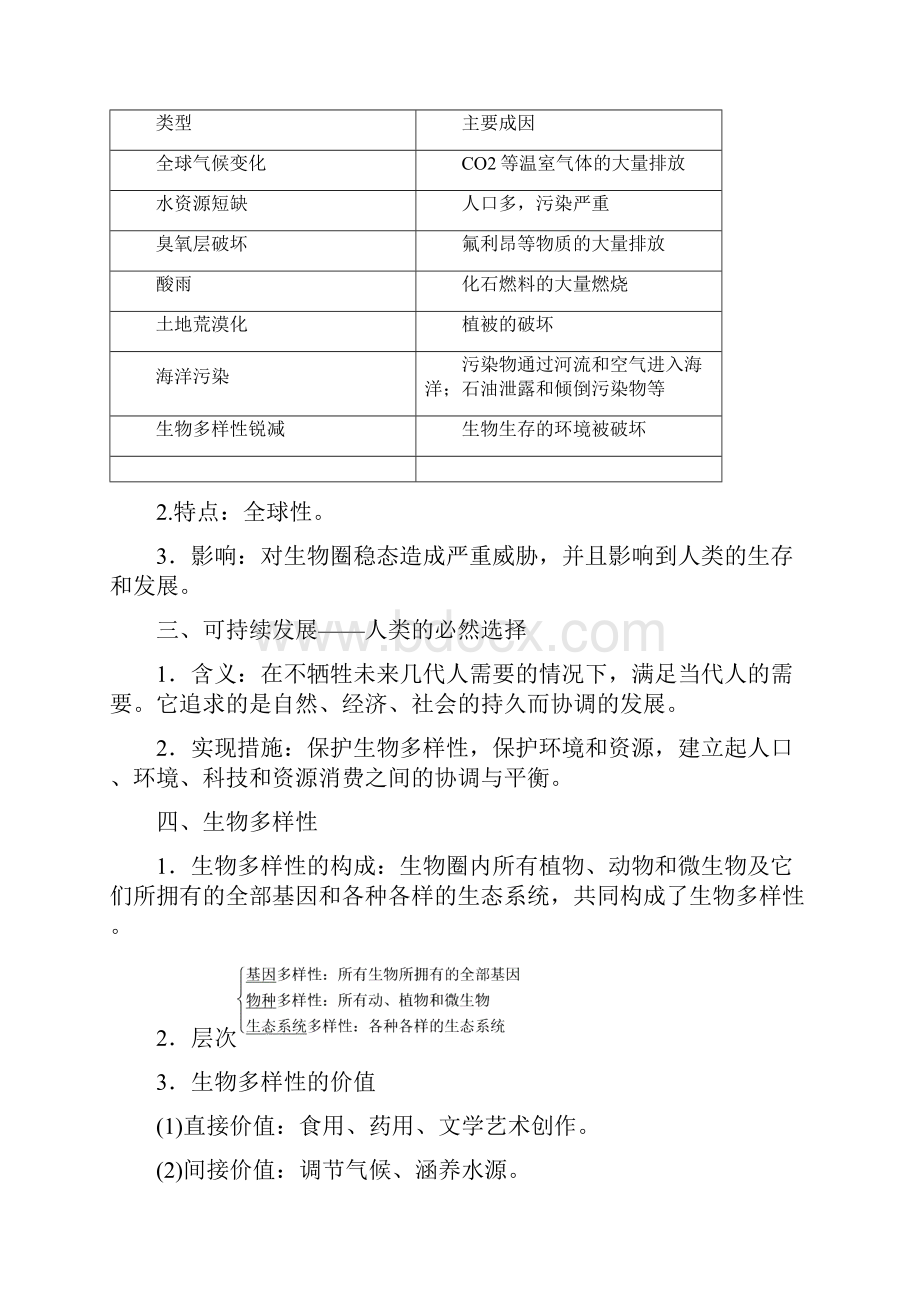 高考生物一轮复习第九单元生物与环境第五讲生态环境的保护学案新人教版.docx_第2页