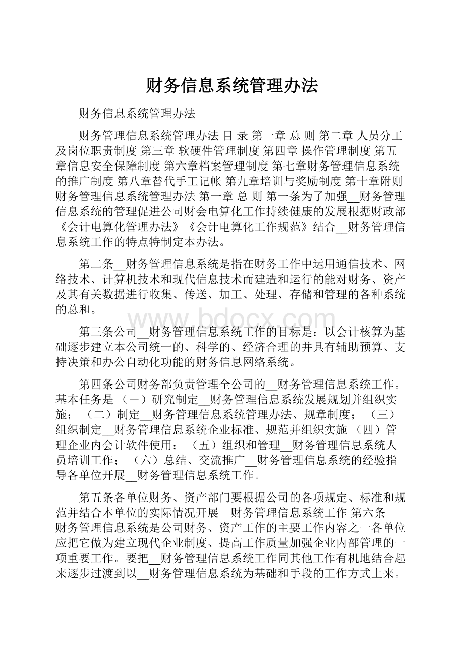 财务信息系统管理办法.docx