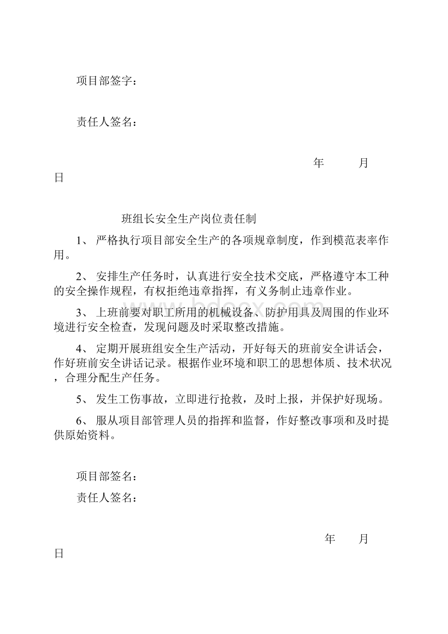 项目经理安全生产岗位责任制.docx_第2页