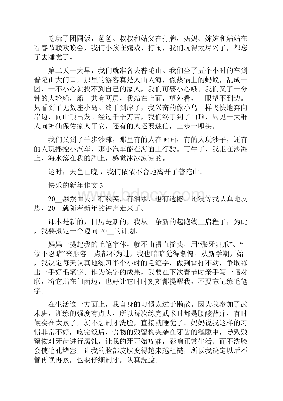 快乐的新年作文400字10篇.docx_第2页