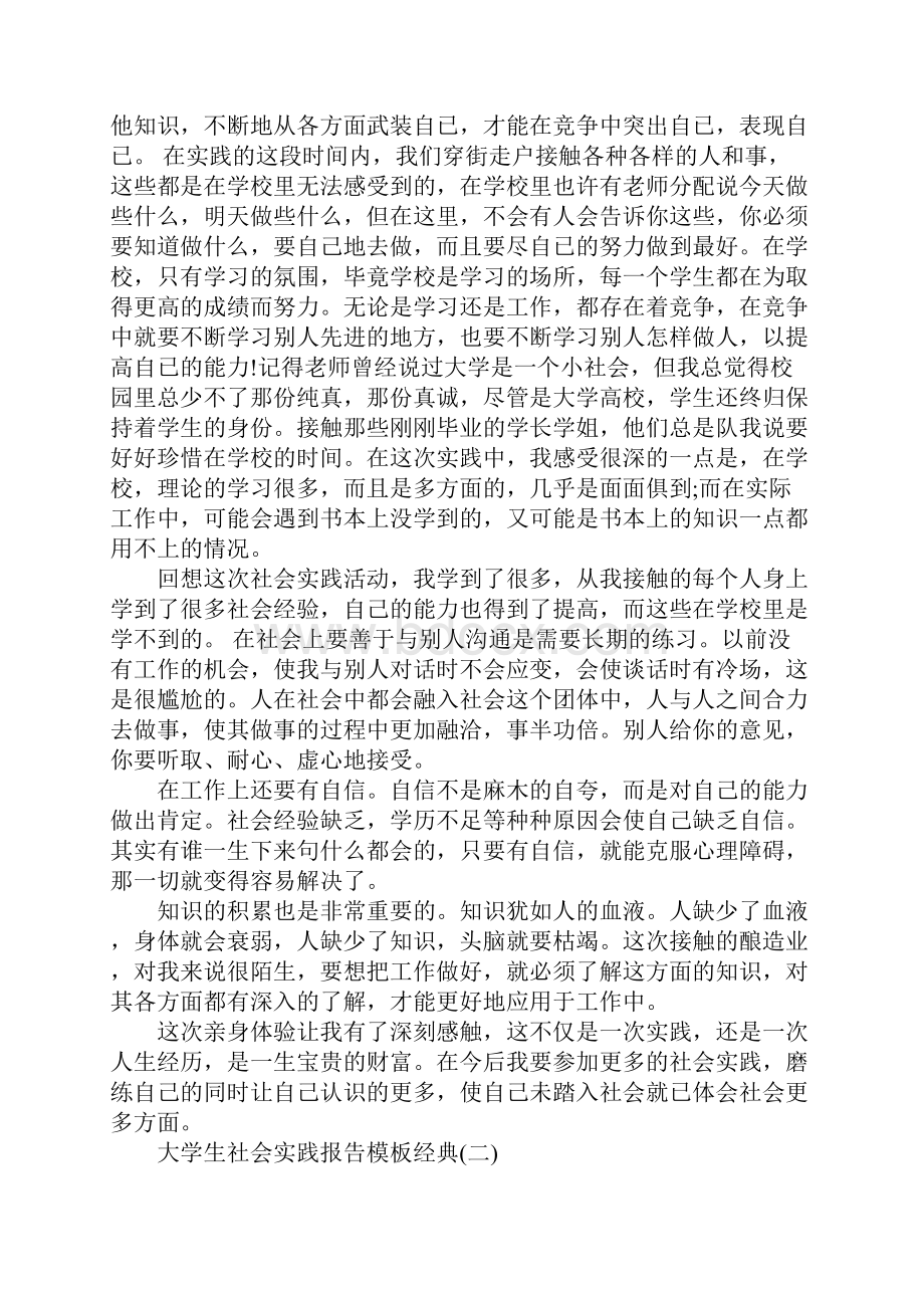 大学生社会实践报告模板精编优秀五篇.docx_第3页