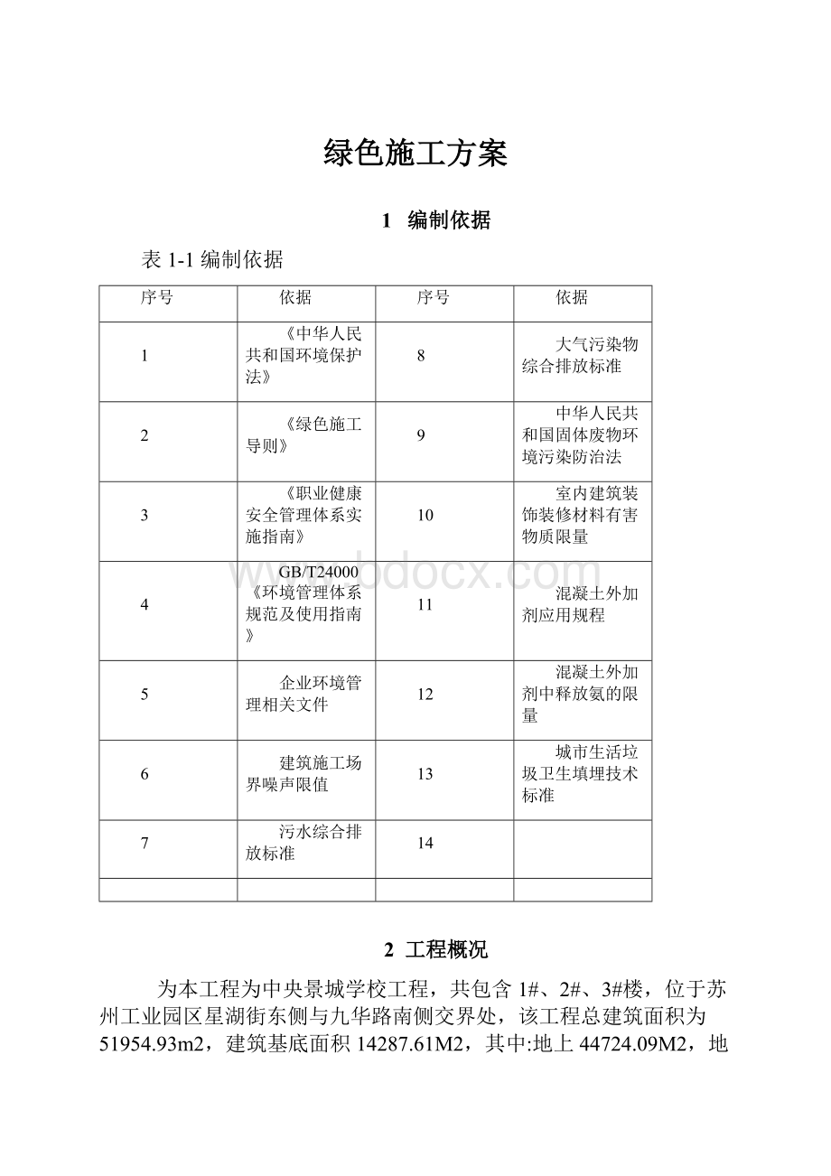 绿色施工方案.docx_第1页