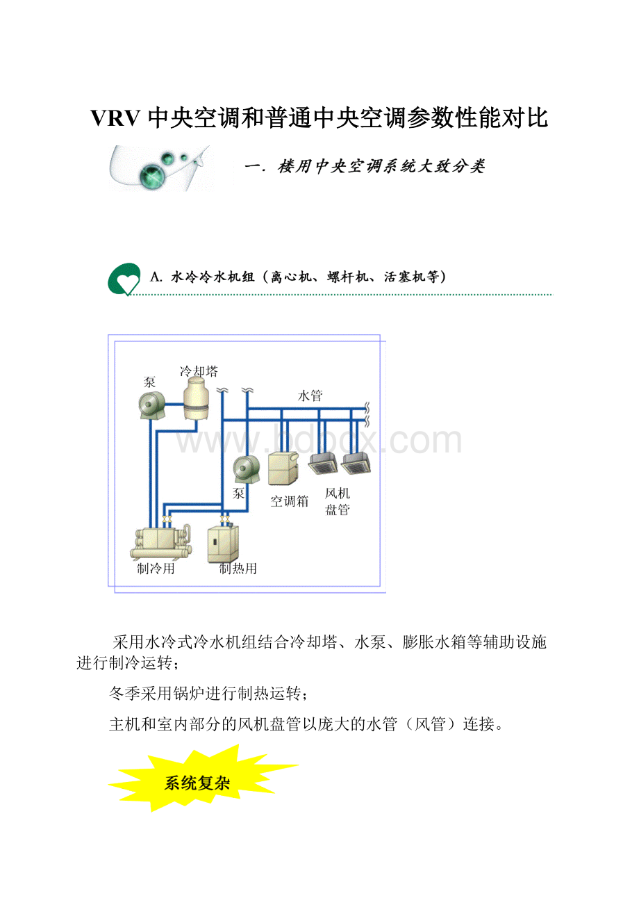 VRV中央空调和普通中央空调参数性能对比.docx_第1页