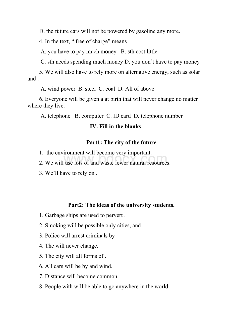 Module 1 Life in the future学案.docx_第2页