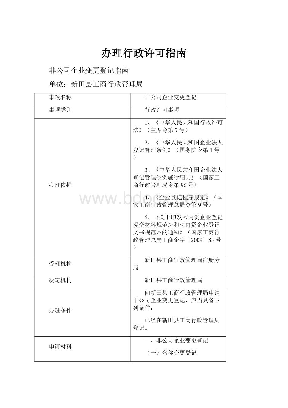 办理行政许可指南.docx_第1页