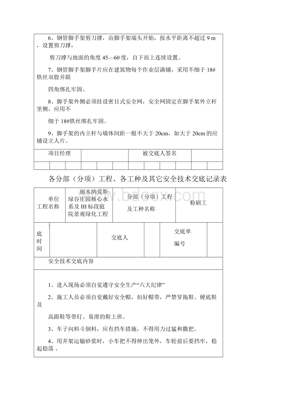 安全技术交底记录表全套.docx_第2页