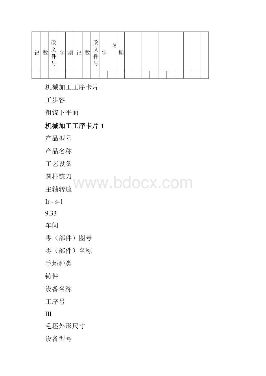 减速箱体工艺过程卡与工序卡.docx_第3页