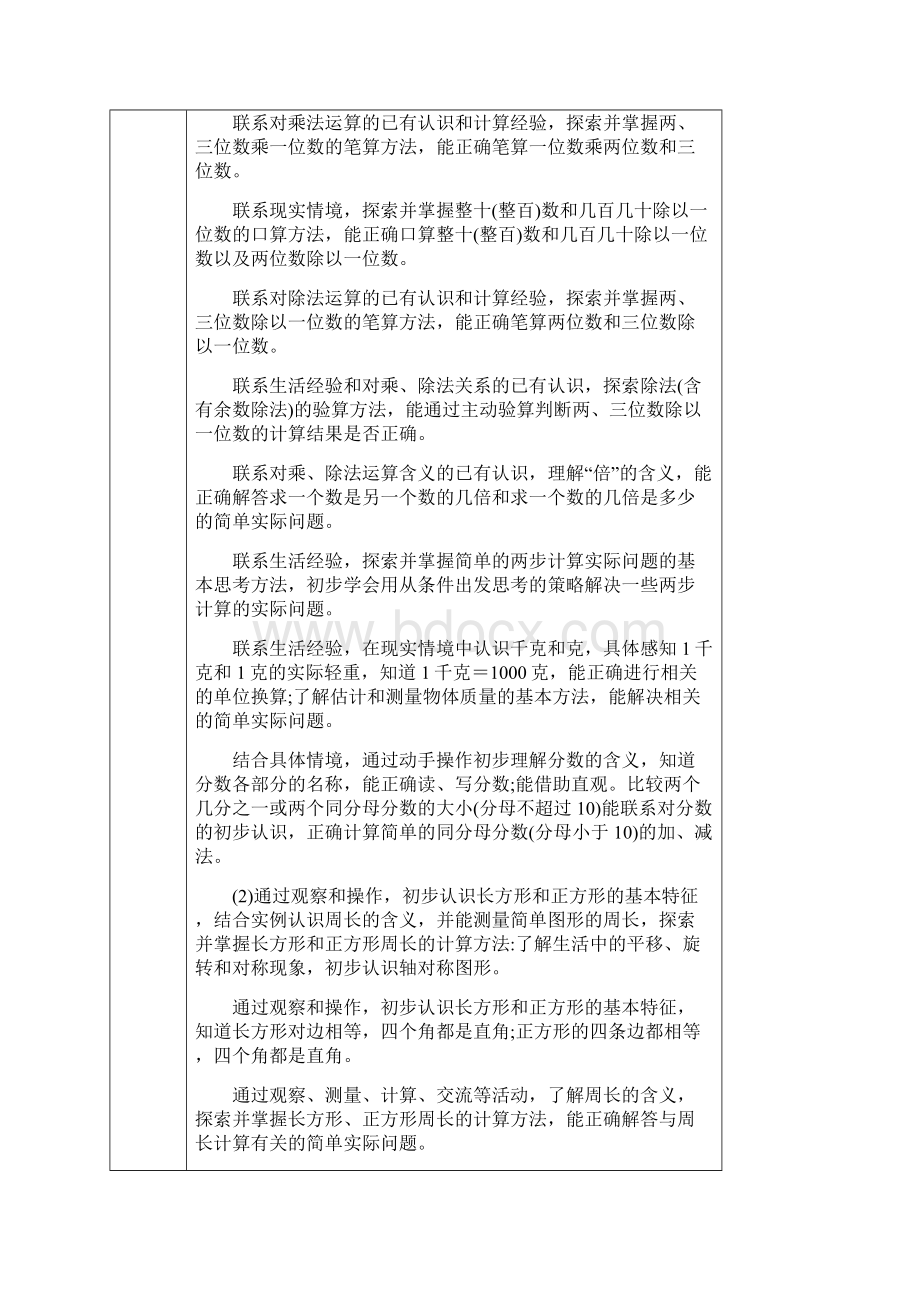 最新小学三年级上苏教版数学教学计划.docx_第3页