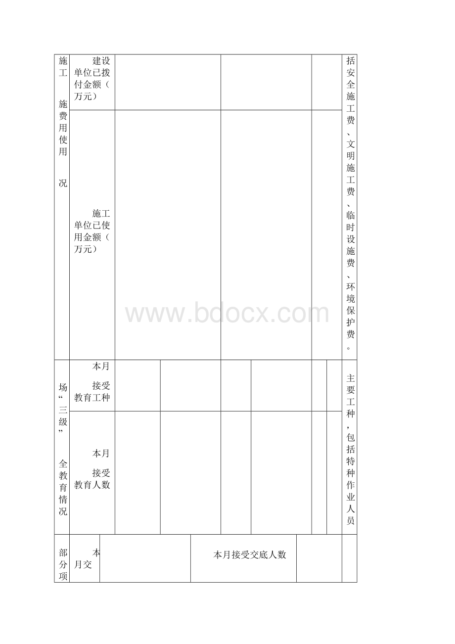 工程量完成月报表与工程价款结算支付表.docx_第3页