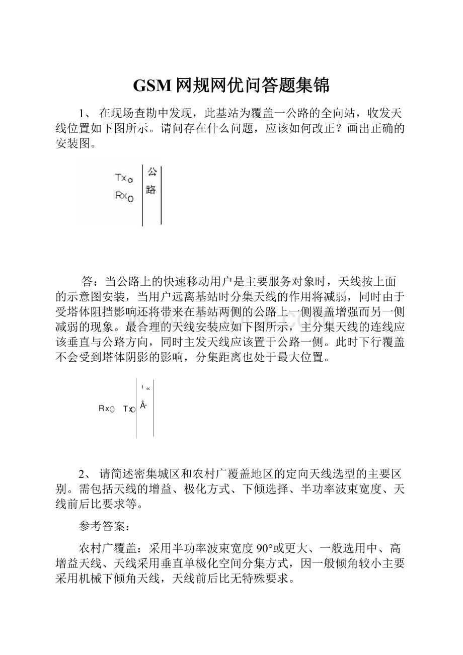 GSM网规网优问答题集锦.docx