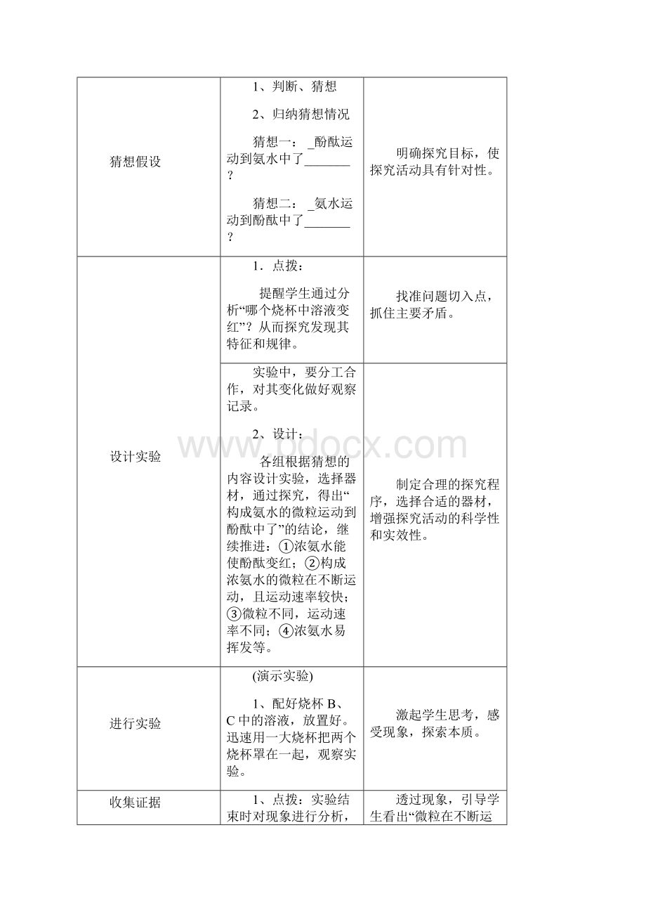 中考化学实验汇总复习 微粒在不断运动教学设计.docx_第3页