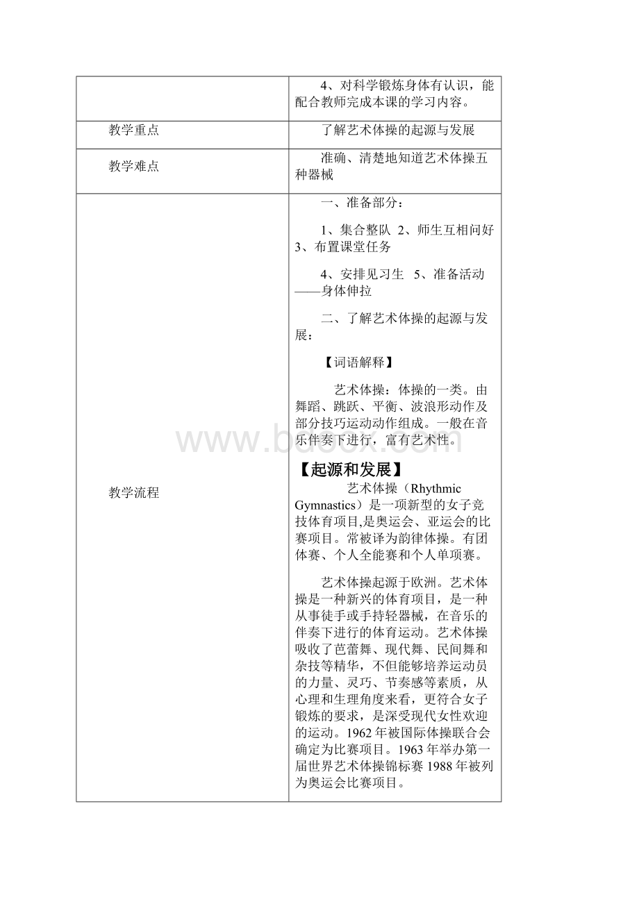 常州市博爱小学艺术体操校本课程教案.docx_第2页