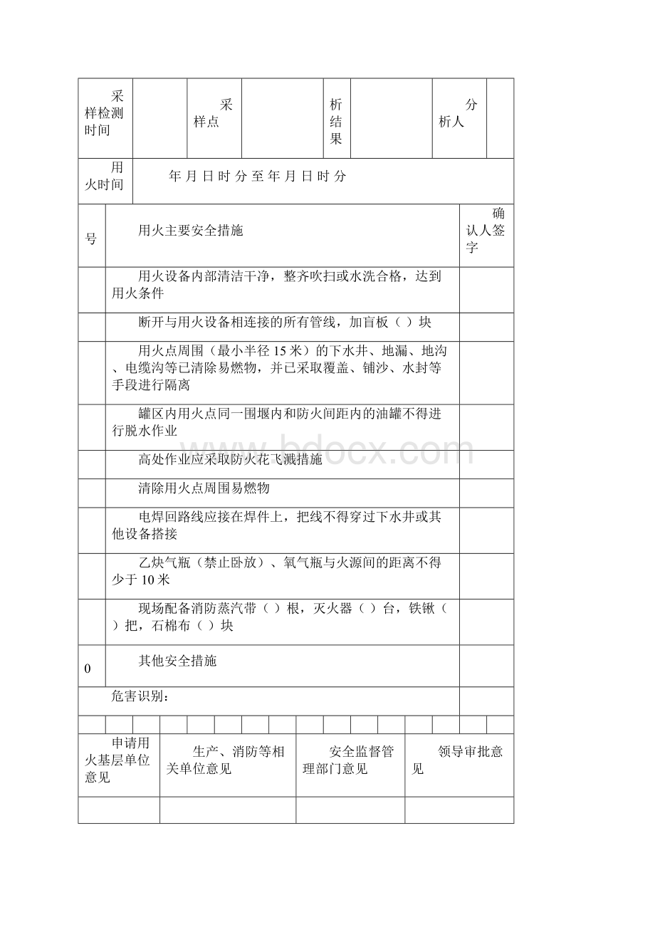 安全生产标准化资料714危险作业的安全管理实行许可证.docx_第2页