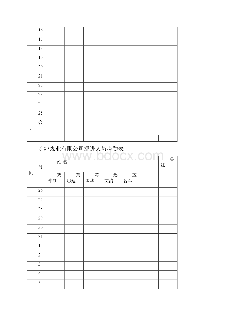 掘进人员考勤表.docx_第2页